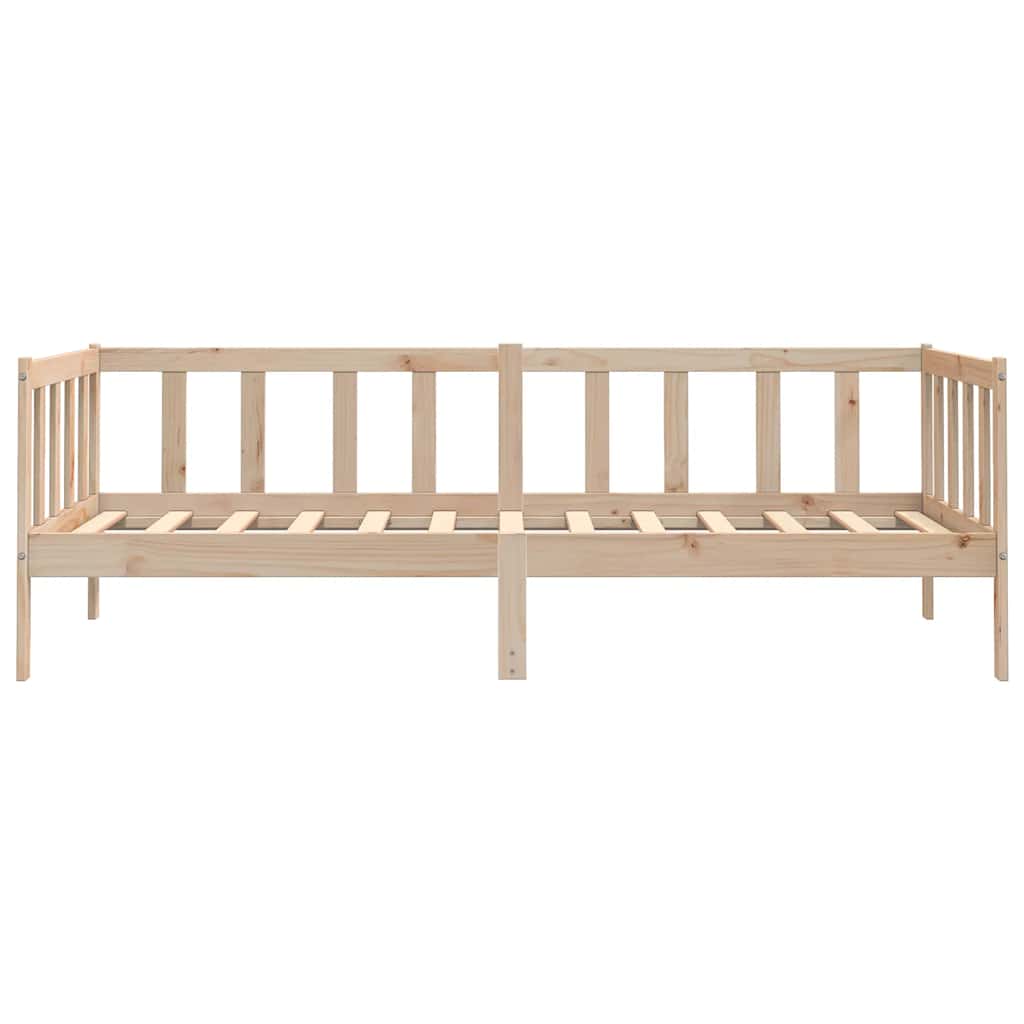 Solid Pine Wood Day Bed Frame 90x200cm - Mattress Not Included
