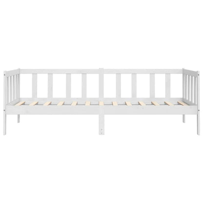 Solid Pine White Day Bed Frame 90x200cm - No Mattress Included