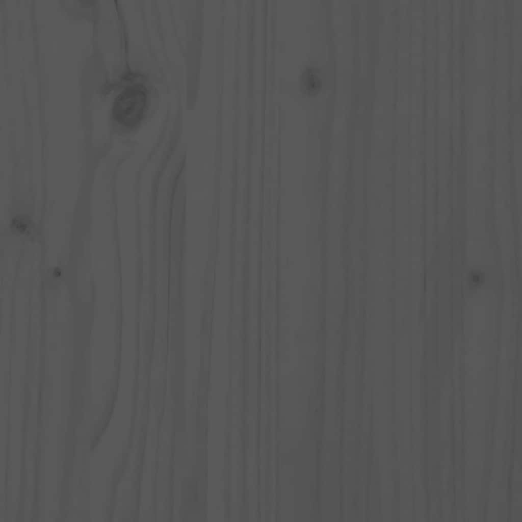 Grey Solid Wood Pine Day Bed Frame - 90x200cm (No Mattress)