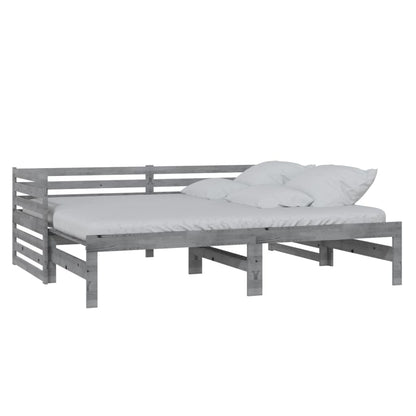 Grey Pull-out Day Bed | Twin 90x200cm Frame | No Mattress Included