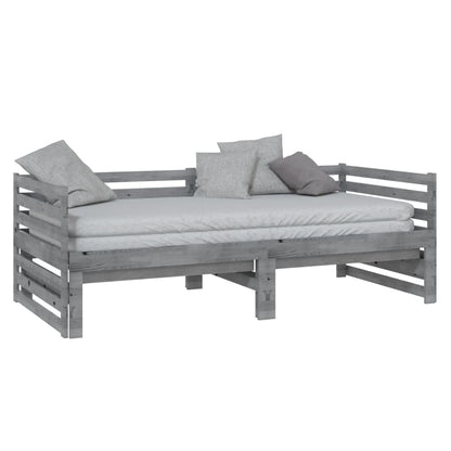 Grey Pull-out Day Bed | Twin 90x200cm Frame | No Mattress Included