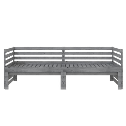 Grey Pull-out Day Bed | Twin 90x200cm Frame | No Mattress Included