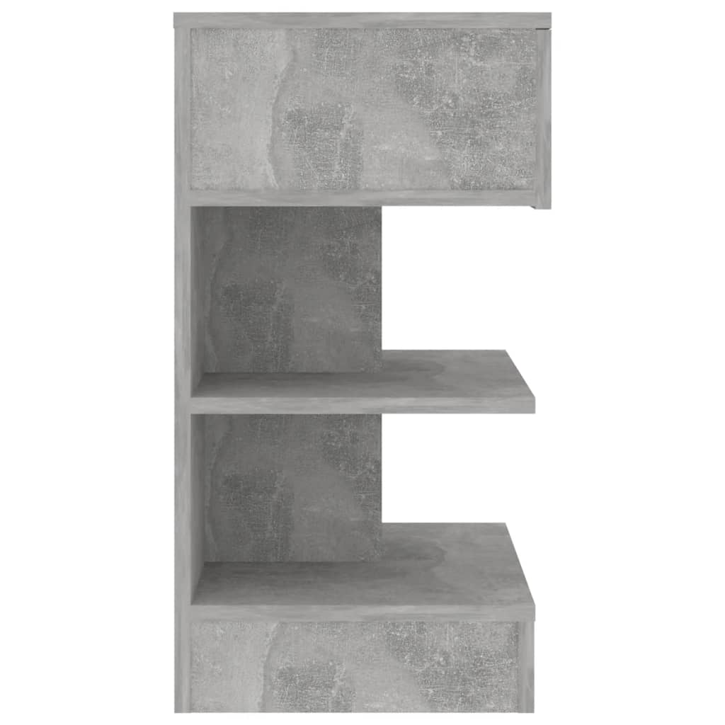 Concrete Grey Bedside Cabinets 2 pcs - 40x35x65 cm - Modern Design