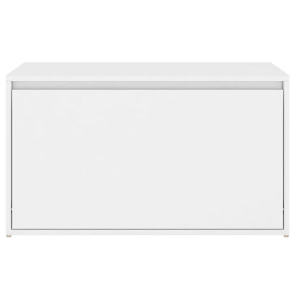 Hall Bench 80x40x45 cm White Engineered Wood
