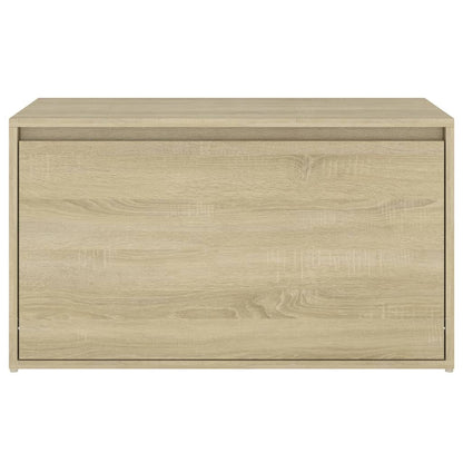 Elegant Sonoma Oak Hall Bench - 80x40x45 cm, Engineered Wood