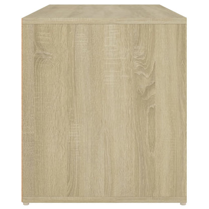 Elegant Sonoma Oak Hall Bench - 80x40x45 cm, Engineered Wood