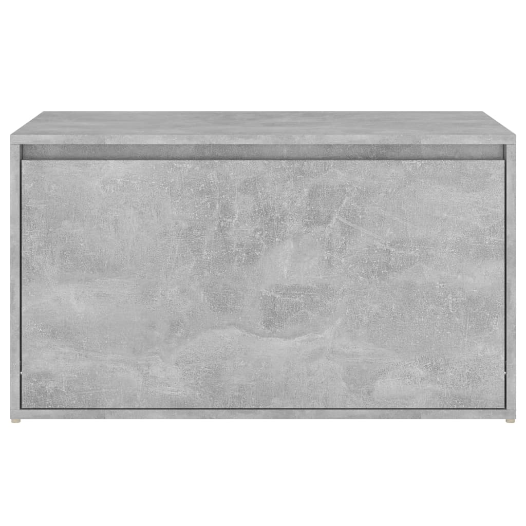 Concrete Grey Hall Bench, 80x40x45 cm, Engineered Wood Design