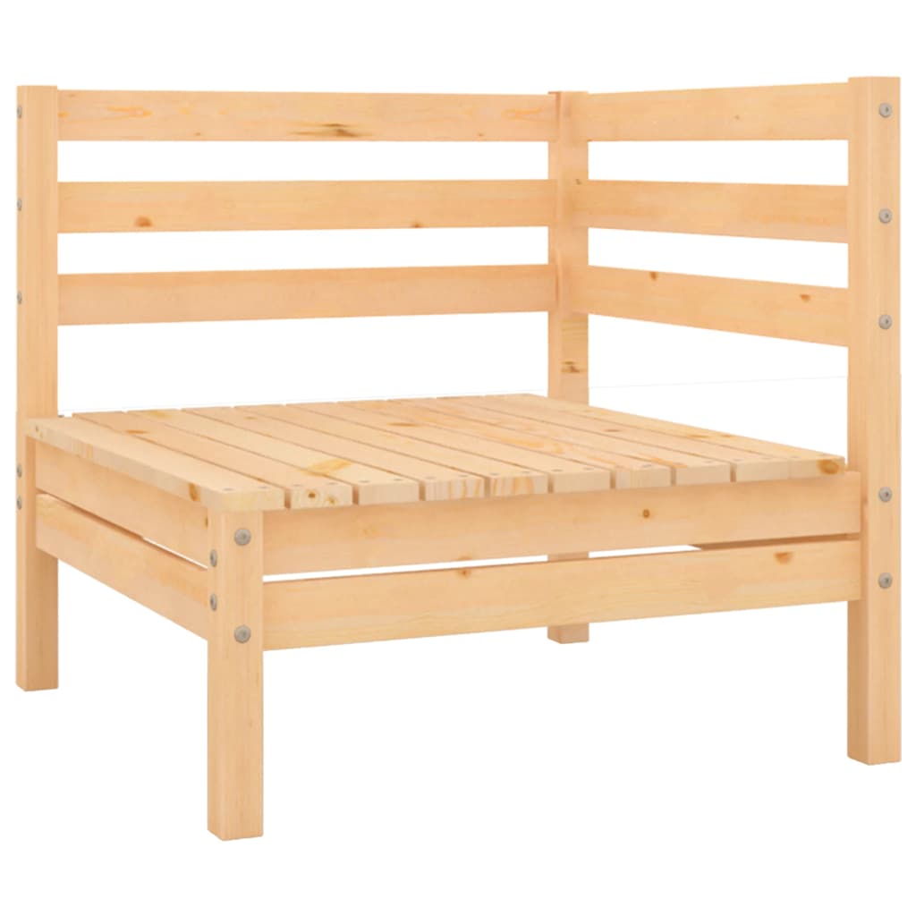 Solid Pine Garden Corner Sofa - Stylish & Durable Outdoor Seating