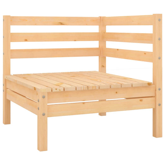 Solid Pine Garden Corner Sofa - Stylish & Durable Outdoor Seating