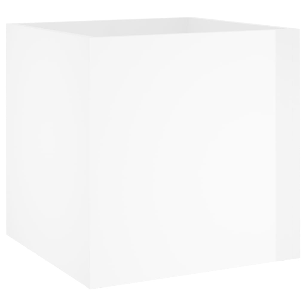 Sleek High Gloss White Hallway Furniture Set - Engineered Wood