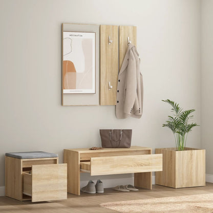 Sonoma Oak Engineered Wood Hallway Furniture Set