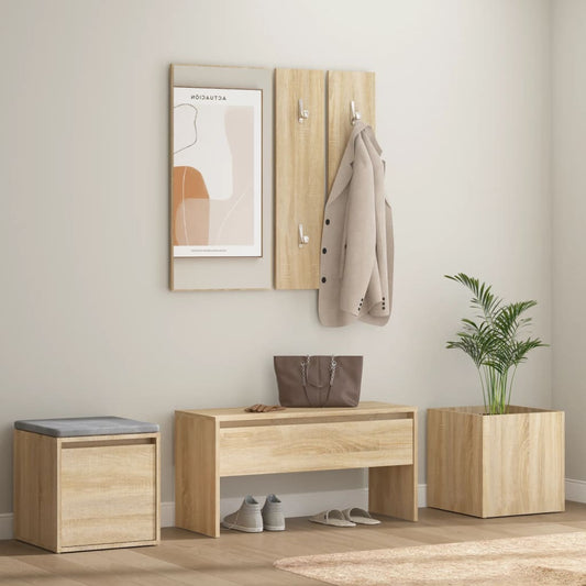 Sonoma Oak Engineered Wood Hallway Furniture Set