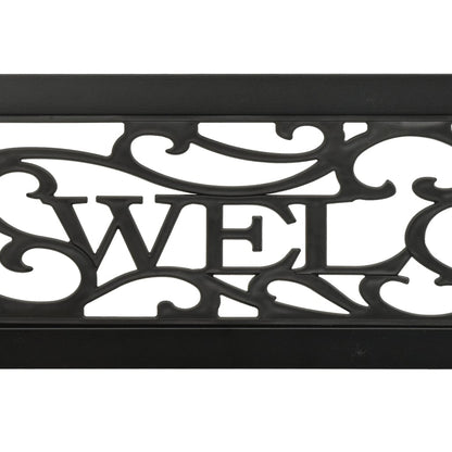 Elegant 125 cm Garden Bench - Durable Steel, Sleek Black Finish