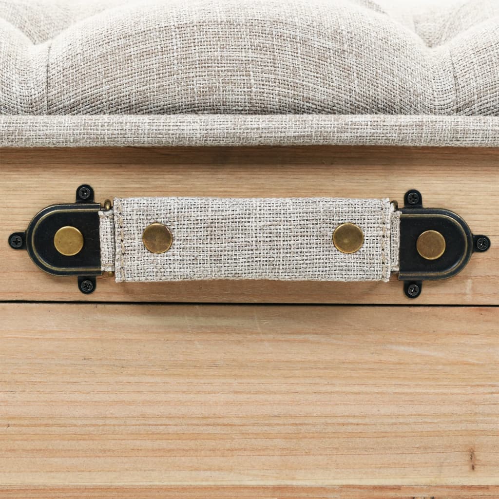 Rustic Solid Firwood Storage Bench, 110 cm - Stylish & Durable