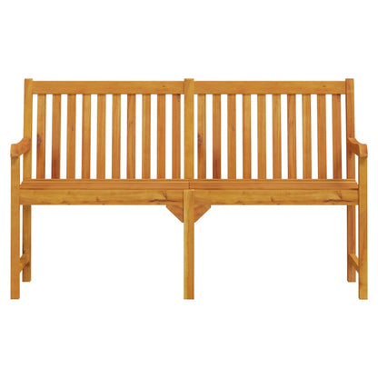 Solid Acacia Wood Garden Bench, 150 cm - Elegant Outdoor Seating