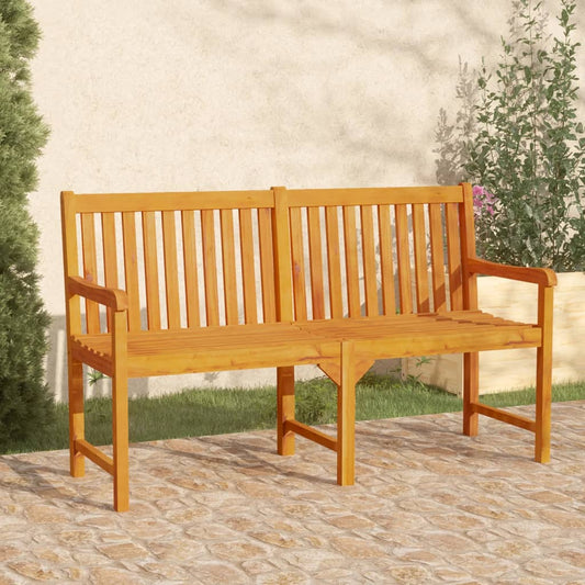 Solid Acacia Wood Garden Bench, 150 cm - Elegant Outdoor Seating