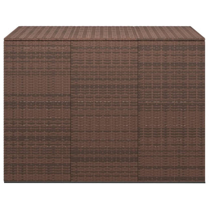 Brown PE Rattan Garden Cushion Box 145x100x103 cm - Stylish Storage