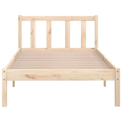 Solid Wood Bed Frame 100x200 cm - vidaXL 810072 (No Mattress)