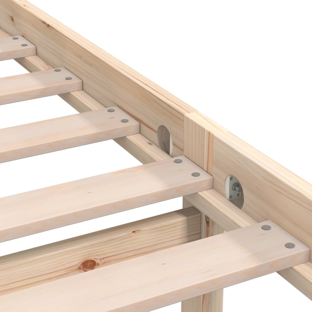 Solid Wood Bed Frame 100x200 cm - vidaXL 810072 (No Mattress)