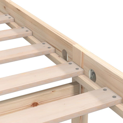 Solid Wood Bed Frame 100x200 cm - vidaXL 810072 (No Mattress)
