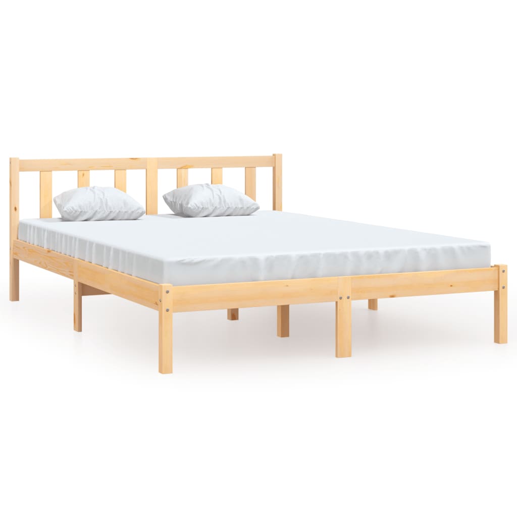 Solid Wood Bed Frame 120x200 cm – vidaXL 810077 (No Mattress)