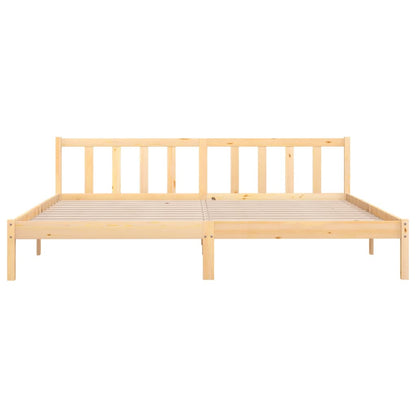 Solid Wood Super King Bed Frame — Elegant & Durable Design