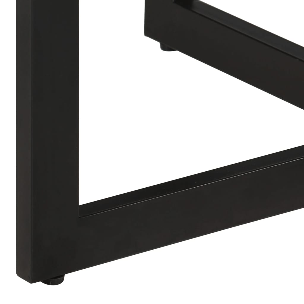 Solid Mango Wood Dining Table 110x75 cm - Natural Finish