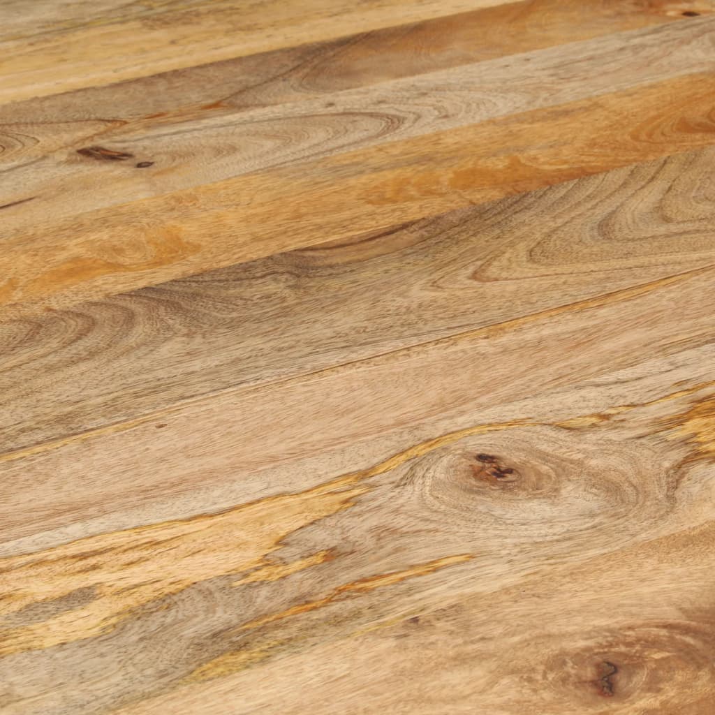 Solid Mango Wood Dining Table 110x75 cm - Natural Finish