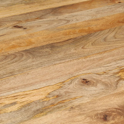 Solid Mango Wood Dining Table 110x75 cm - Natural Finish