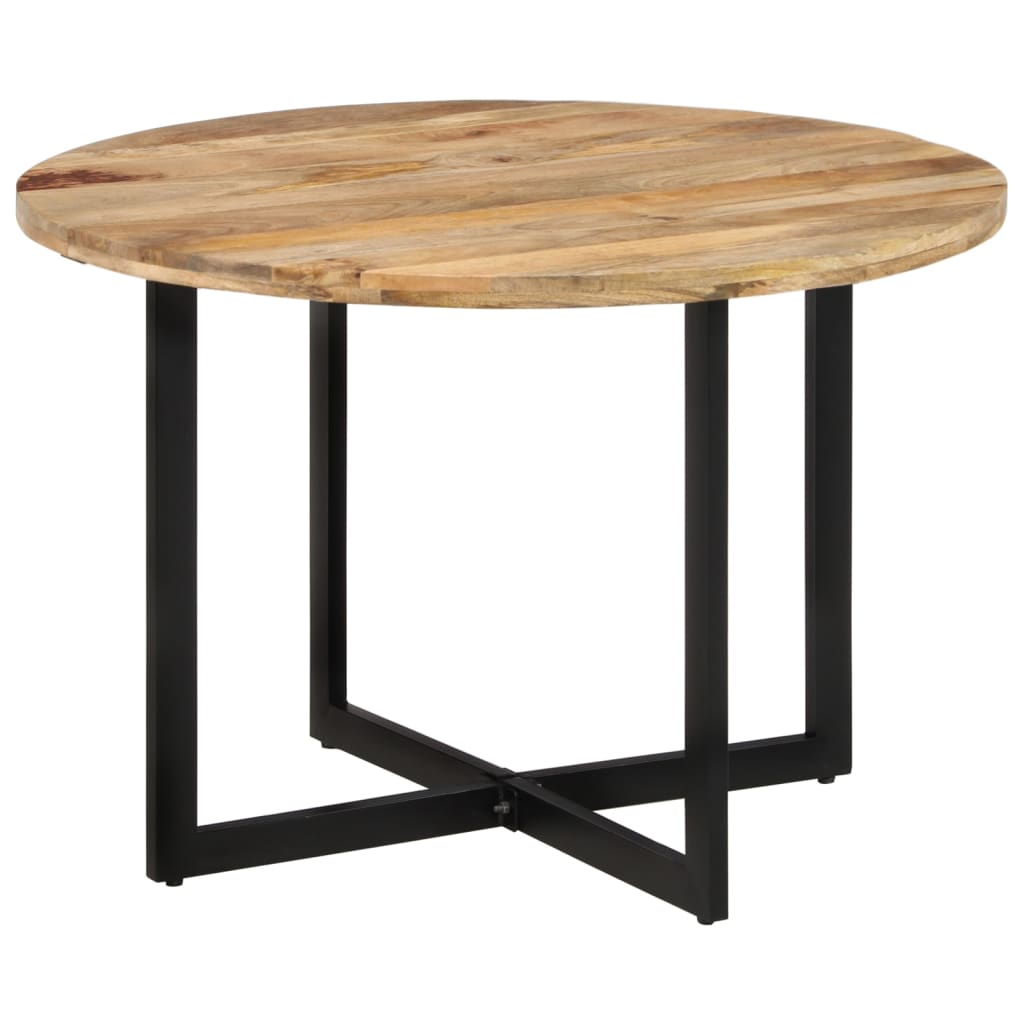Solid Mango Wood Dining Table 110x75 cm - Natural Finish
