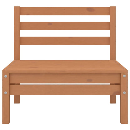 6 Piece Garden Lounge Set Honey Brown Solid Pinewood