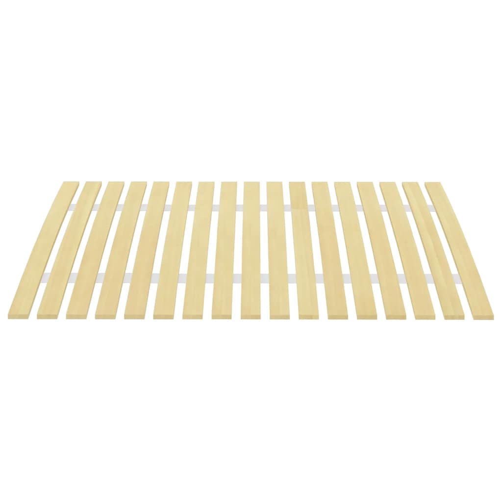Wooden Slatted Bed Base 80x200cm - 17 Durable Slats for Support