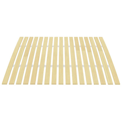 Wooden Slatted Bed Base, 17 Slats, 120x200 cm - Durable Support