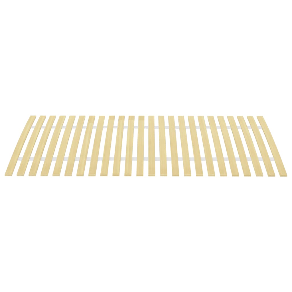 Durable Wood Slatted Bed Base, 24 Slats - 100x200 cm, Natural Finish