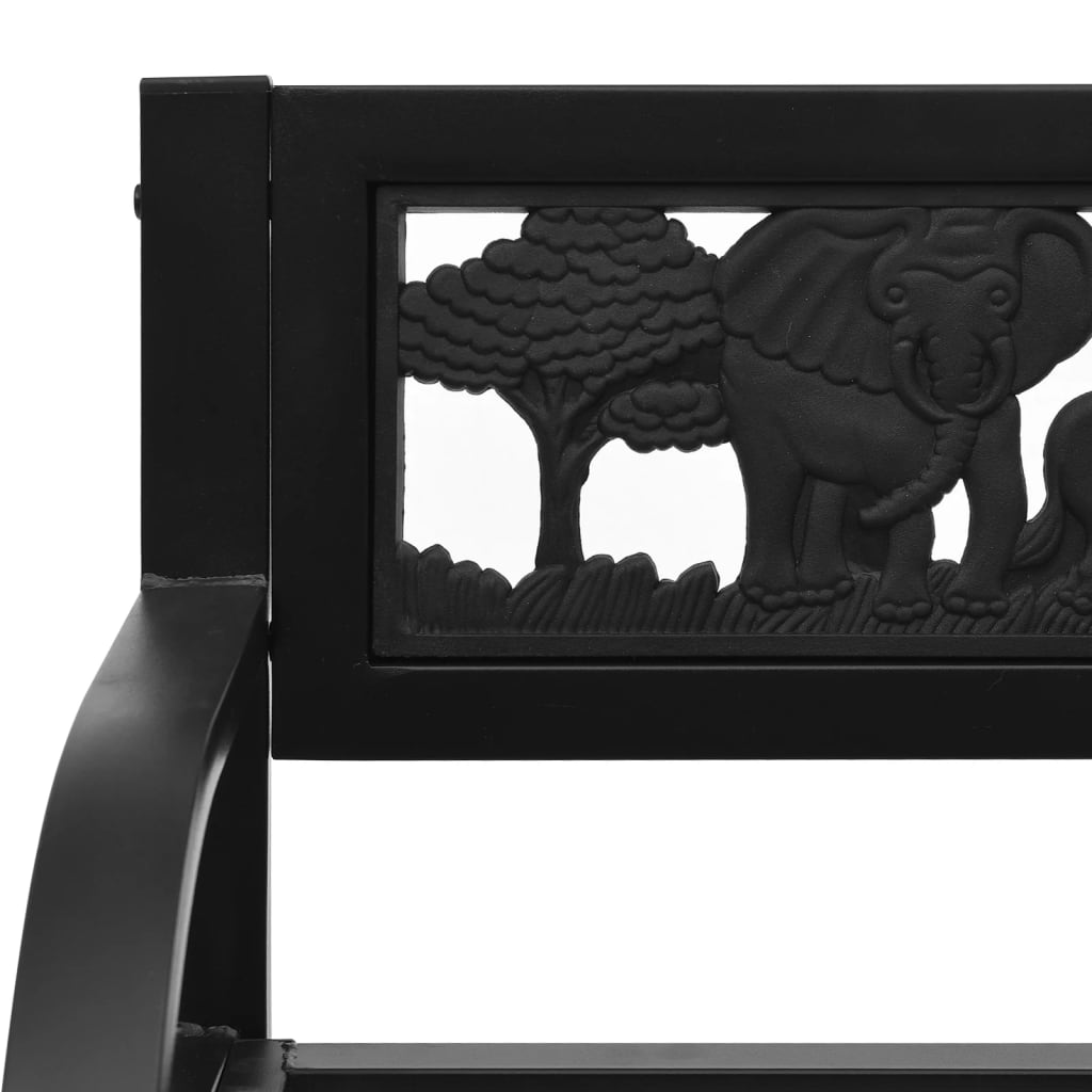 Durable Steel Children's Garden Bench - 86 cm, Weather-Resistant