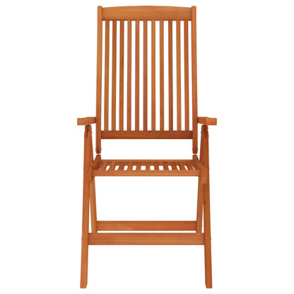 Set of 6 Eucalyptus Folding Garden Chairs - Solid Wood Build