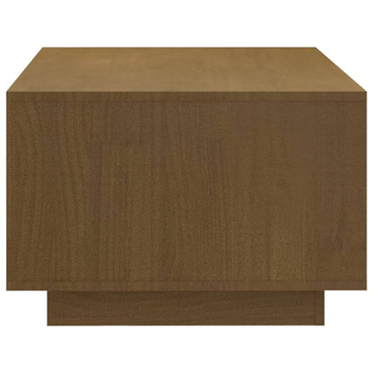 Coffee Table Honey Brown 110x50x33.5 cm Solid Pinewood