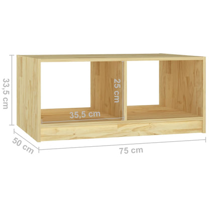 Coffee Table 75x50x33.5 cm Solid Pinewood