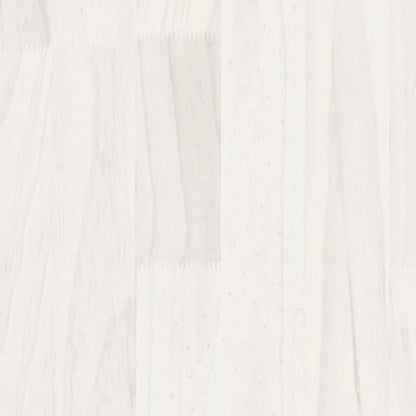 Coffee Table White 75x50x33.5 cm Solid Pinewood
