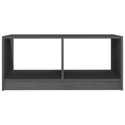 Coffee Table Grey 75x50x33.5 cm Solid Pinewood