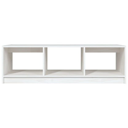 Coffee Table White 110x50x34 cm Solid Pinewood