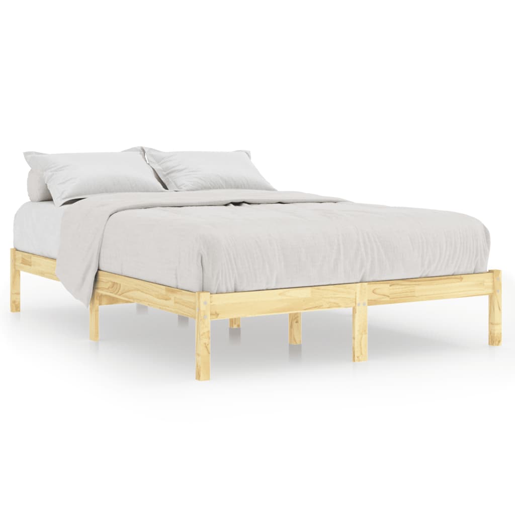 Solid Wood Bed Frame 200x200 cm | vidaXL 810037 | No Mattress Included