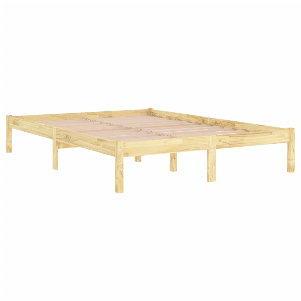 Solid Wood Bed Frame 200x200 cm | vidaXL 810037 | No Mattress Included