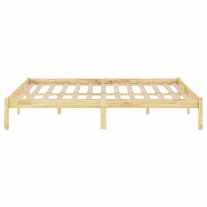 Solid Wood Bed Frame 200x200 cm | vidaXL 810037 | No Mattress Included