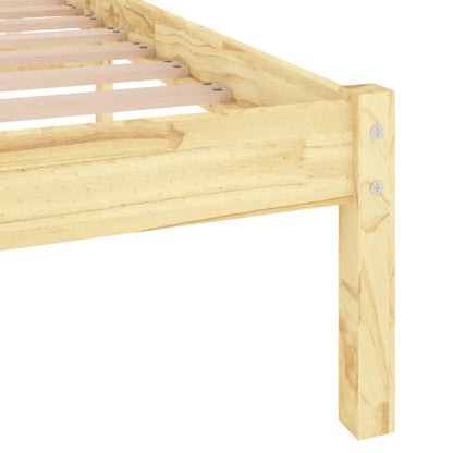 Solid Wood Bed Frame 200x200 cm | vidaXL 810037 | No Mattress Included