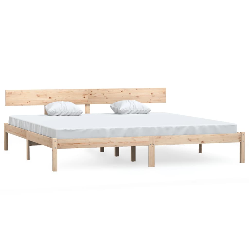 Solid Wood Super King Bed Frame - No Mattress Included