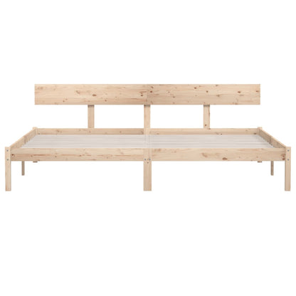 Solid Wood Super King Bed Frame - No Mattress Included
