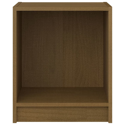 Solid Pinewood Bedside Cabinets, 2 Pcs, Honey Brown, 35.5x33.5x41.5 cm
