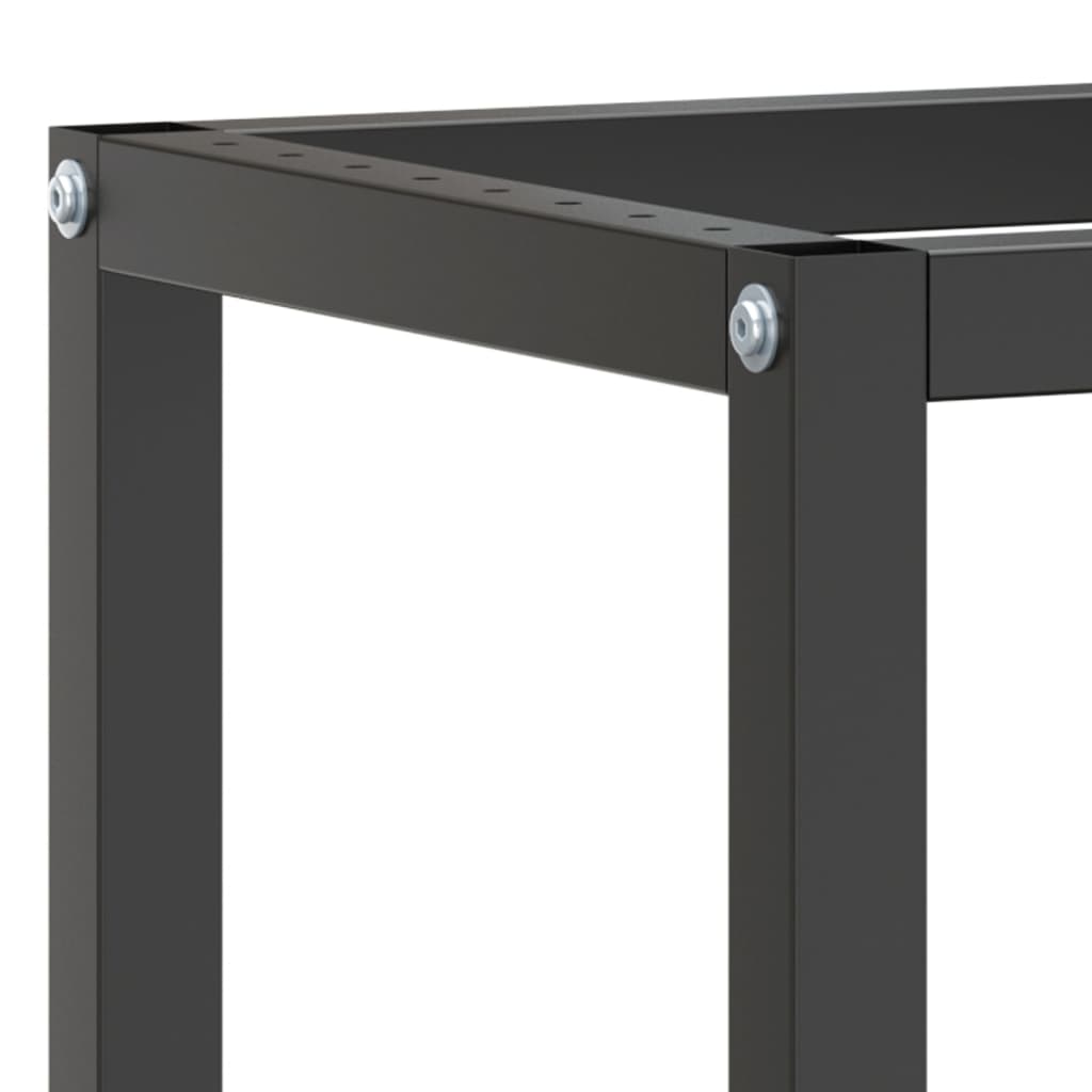 Dual-Tone Metal Work Bench Frame, Black & Red, 70x50x79 cm