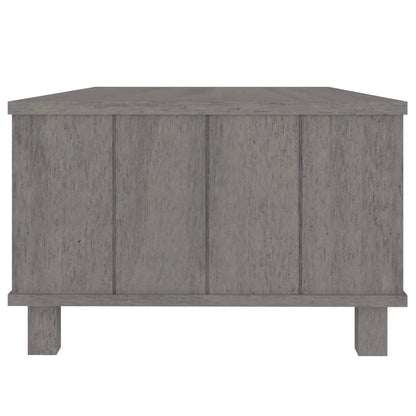 Coffee Table HAMAR Light Grey 100x55x35 cm Solid Wood Pine